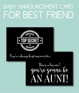 Best Friend Baby Card