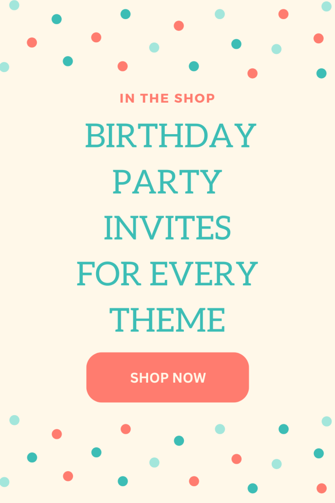 shop birthday party invites for every theme