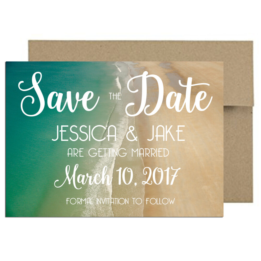 Cactus Invite or Save the Date Magnet + Envelopes - Aesthetic Journeys  Designs