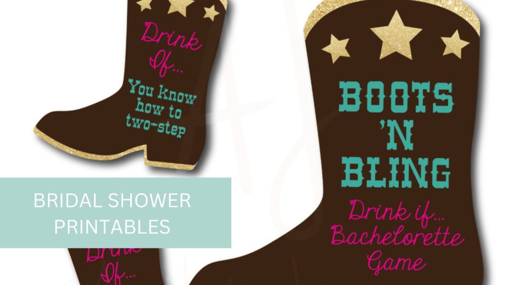 bridal shower printables