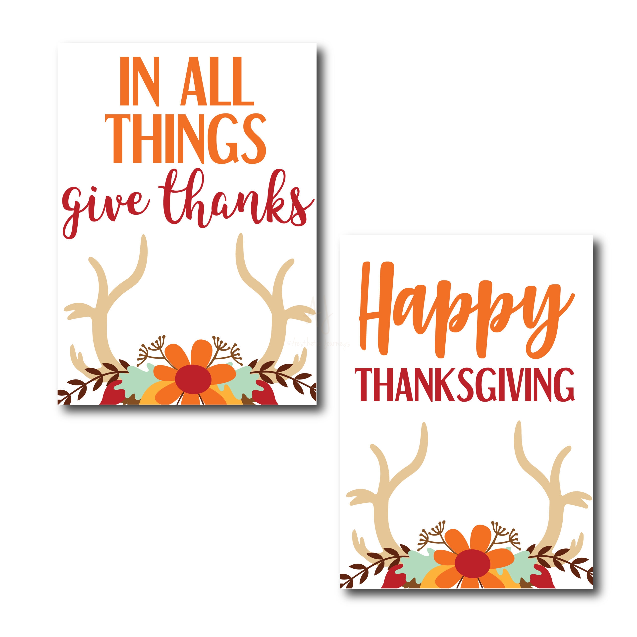 Rustic Thanksgiving Cards
