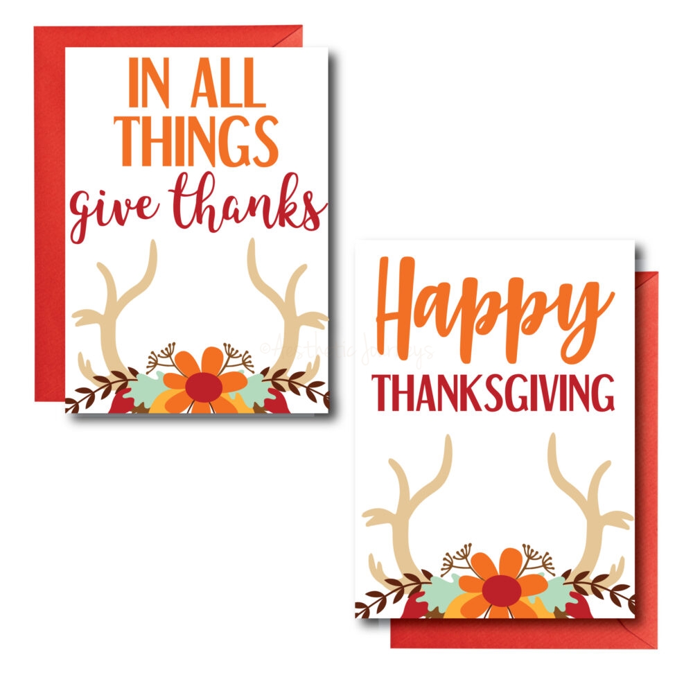 Rustic Thanksgiving Cards