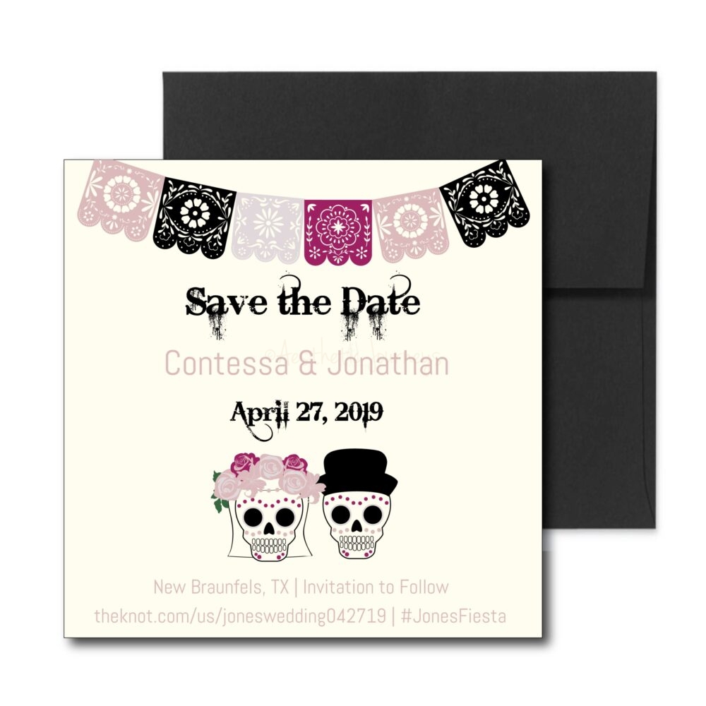 Fiesta themed Save the Date