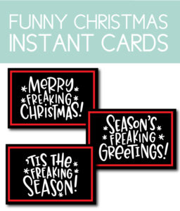 Funny Instant Christmas Cards