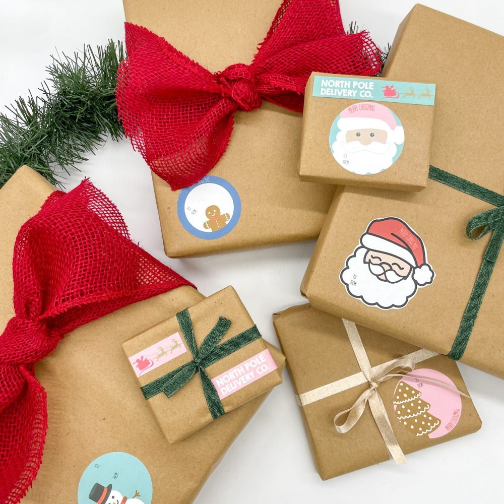 christmas tag sticker bundle