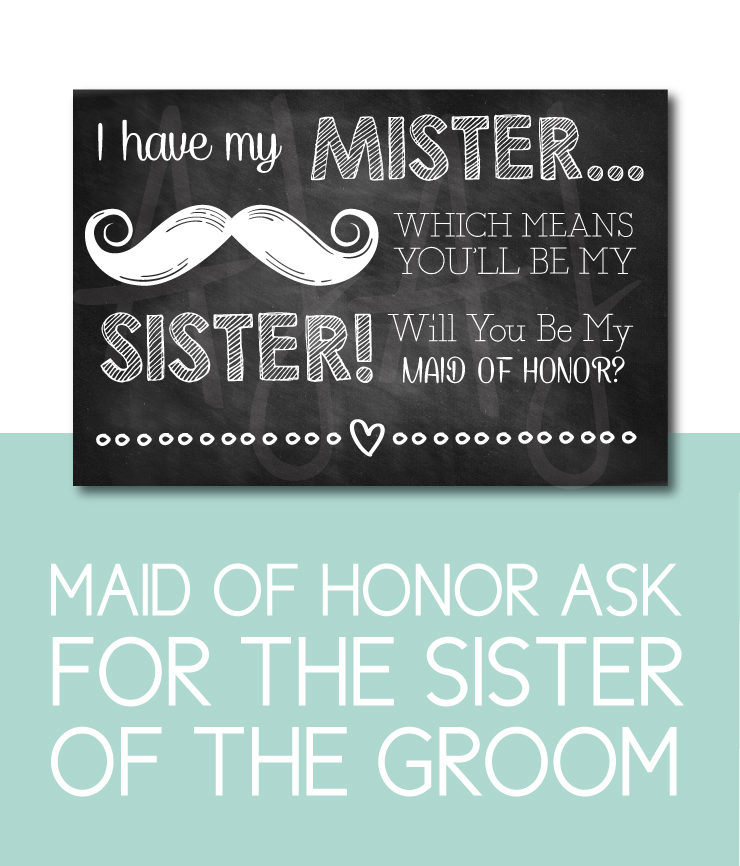 Maid of Honor Ask for the Sister of the Groom