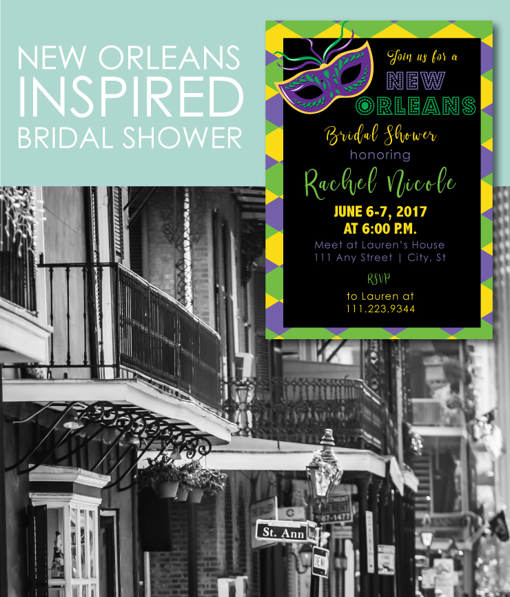 New Orleans Themed Bridal Shower