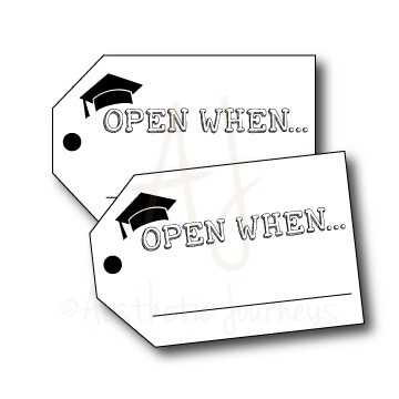 Open When Graduation Gift Tags