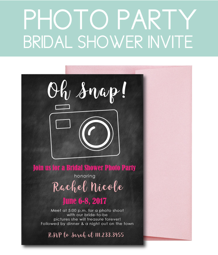 Photoshoot bridal shower