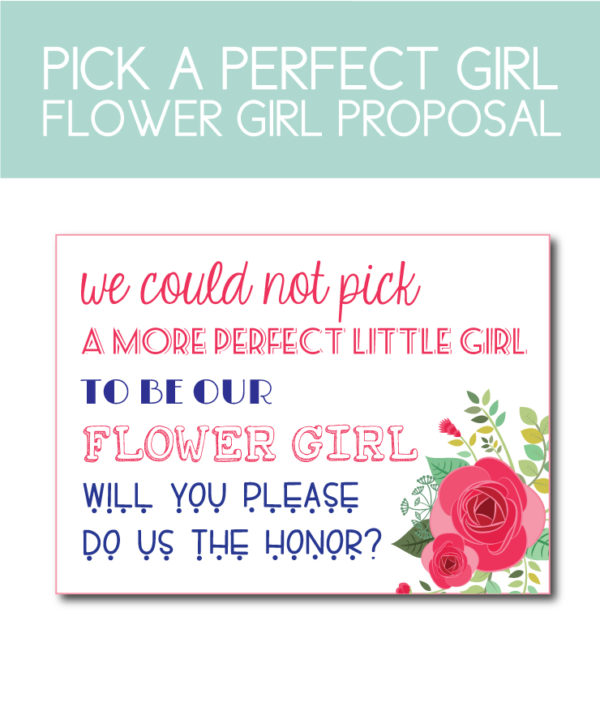 Adorable Flower Girl Proposals You Can Download Instantly Aesthetic