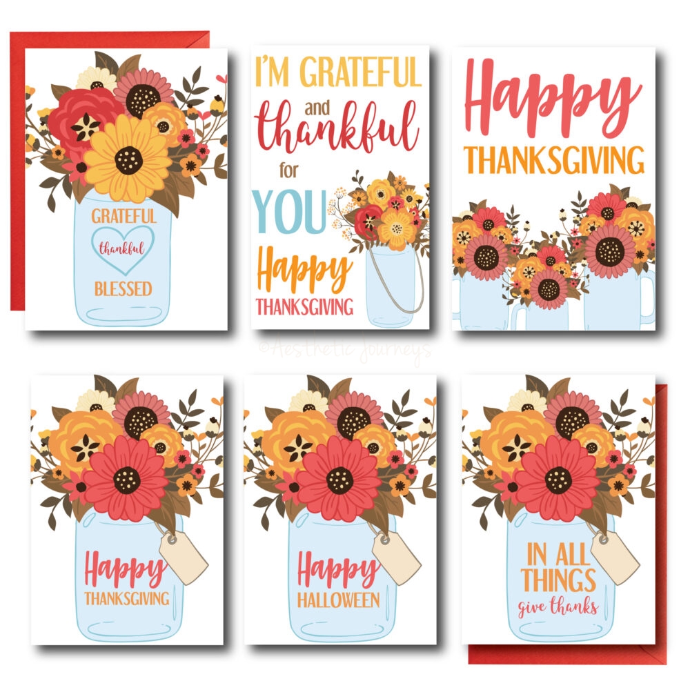 Fall Themed Set of Cards