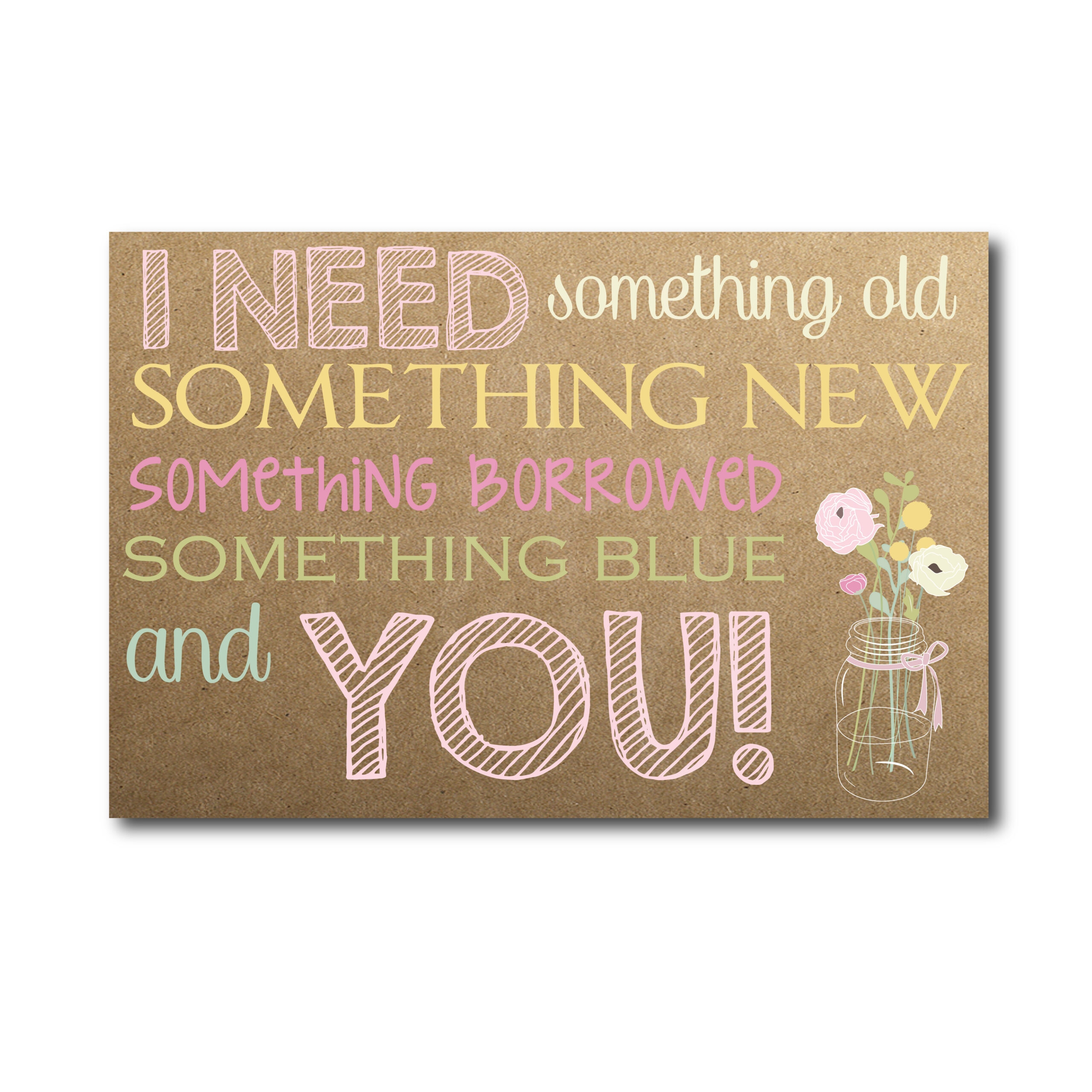 Rustic Mason Jar Bridesmaid Ask