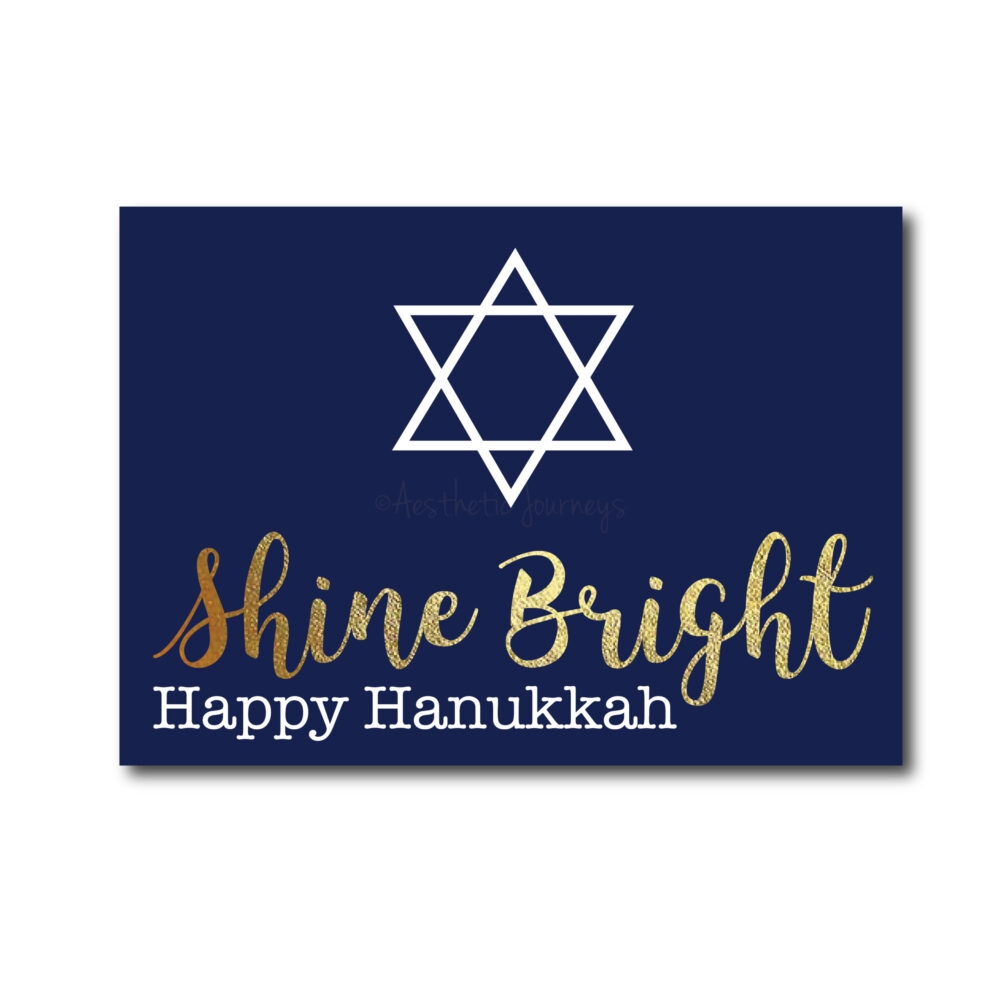 Star of David Hanukkah Card