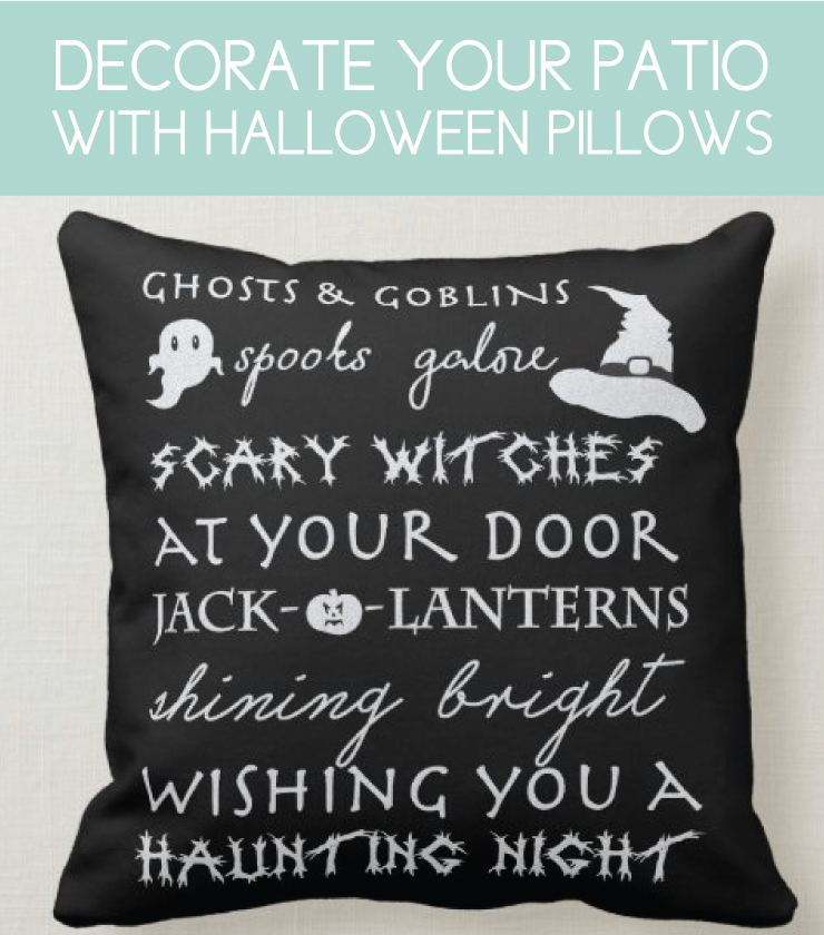 halloween pillow with fun sayings