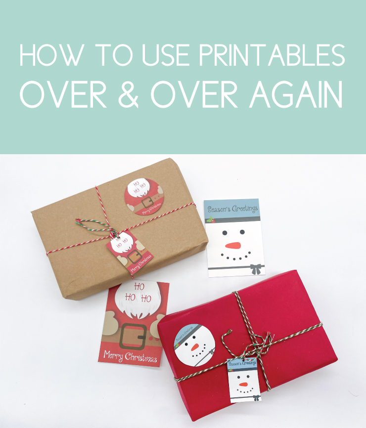 how to use printables for tags