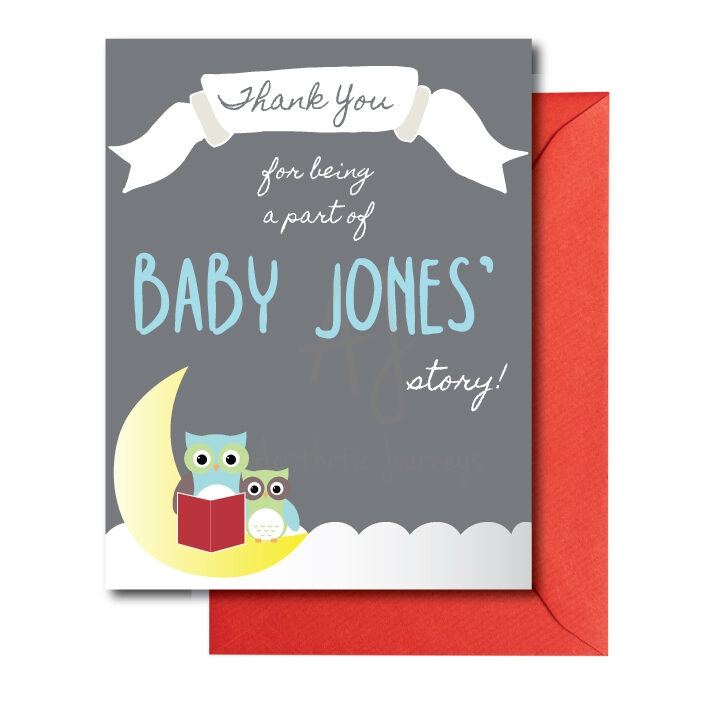 Storybook Baby Shower Thank You Card