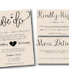 Wedding Invite with RSVP Card, Details Card, Printable, Wedding Invitation, Custom Wedding Invitation Suite